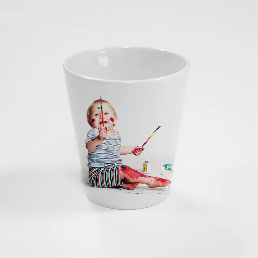 Topjlh Personalized 12oz Ceramic Flower Pot Blank Sublimation Ceramic Flower Pots for Heat Press