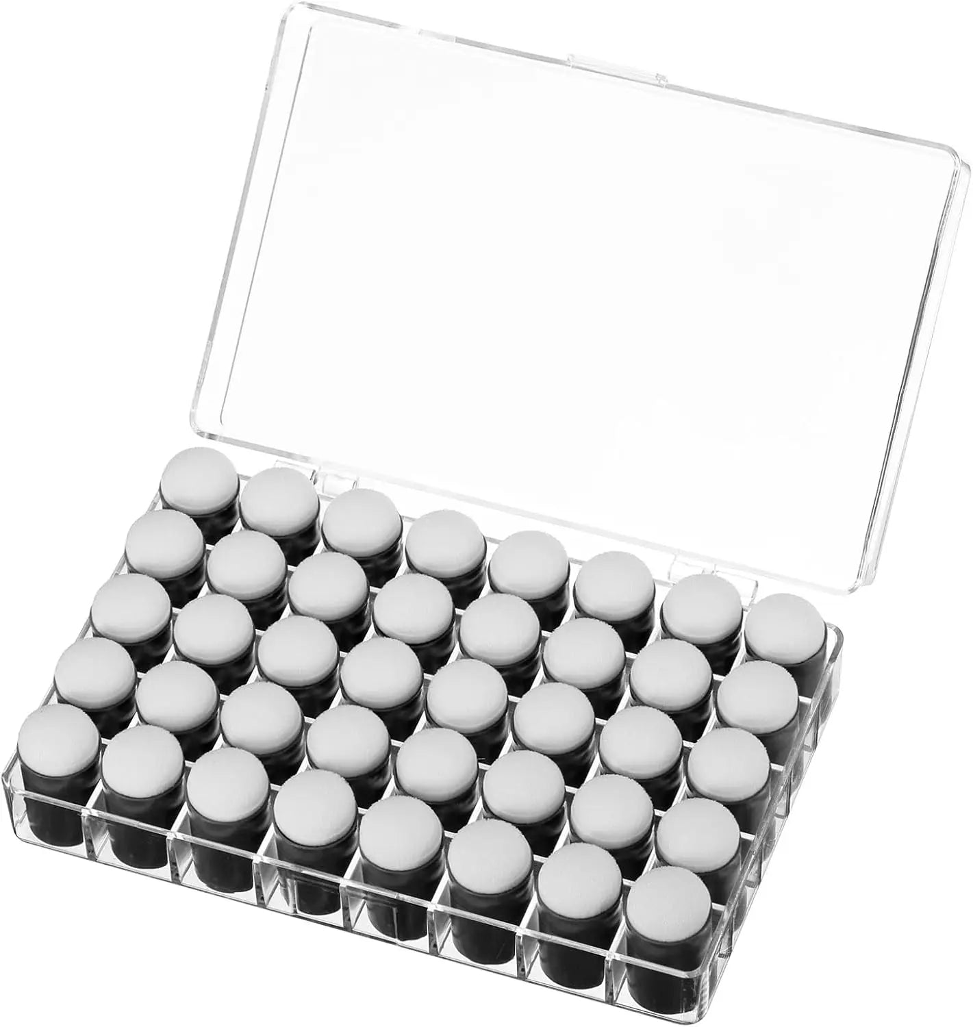 Woxin 40-Piece Craft Finger Sponge Daubers Set for Painting and Stamping Ink on Card Making Projects