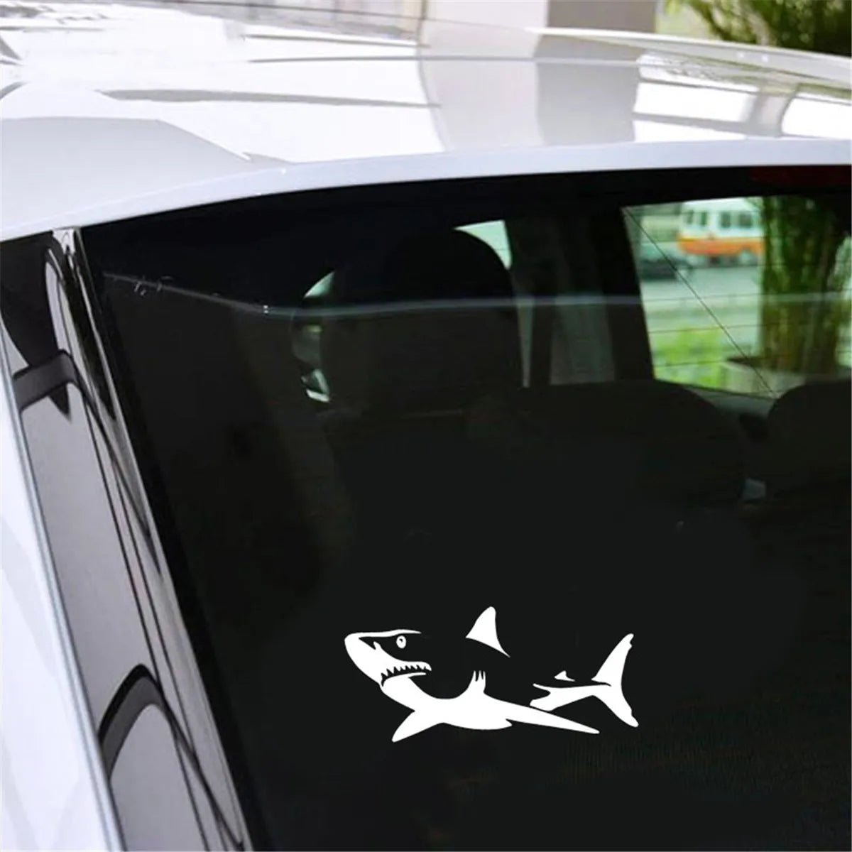 Lovely Shark Car Laptop Window Bumper Decal Vinyl Auto Motorcycle Truck Sticker Gift Die Cut Decals Latop Window Glass Sticker