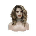 Celebrity 14inch Ombre Natural Color Short Curly WigCosplay Premium Synthetic Wigs Futura Heat Resistant Synthetic Hair Wig