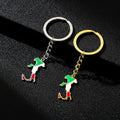 Factory Stainless Steel Italy National Country Flag Charm Keychain Italian Keyring 18K Gold Plated Italy Map Pendant Key Chain