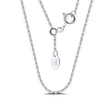 SC06 RINNTIN Adjustable 1mm 925 Sterling Silver Cable Chain Necklace