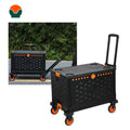 Pipe Luggage Cart for Household Shopping Retractable Supermarket Trolley Hand Cart Hot Sale Plastic Shelf Carts Iron Folding