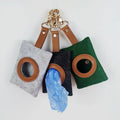 Ready Stock Pet Garbage Bag Outdoor Portable Dog Poop Bag Holder Felt Pet Waste Bag Dispenser
