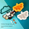 2026 New Household Seasoning Box Kitchen With Spoon Multi-grid Plastic Seasoning Box With Lid Not Odor-proof and Moisture-proof