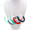 U-Shaped Silicone DIY Beads Necklace Custom Logo Loose Design DIY Silicone Beads