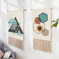 Custom White Fabric Colorful Embroidery Kids Bedroom Room Wall Decor Tapestry