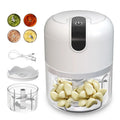 Electric Garlic Chopper Wireless Mini Food Chopper Portable Food Cutter Mincer for Dicing Ginger Chili Fruits Onions Vegetable