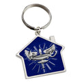 Wholesale Design logo Promotional Keyring Metal Custom First Home House Shaped Keychain Keyrings