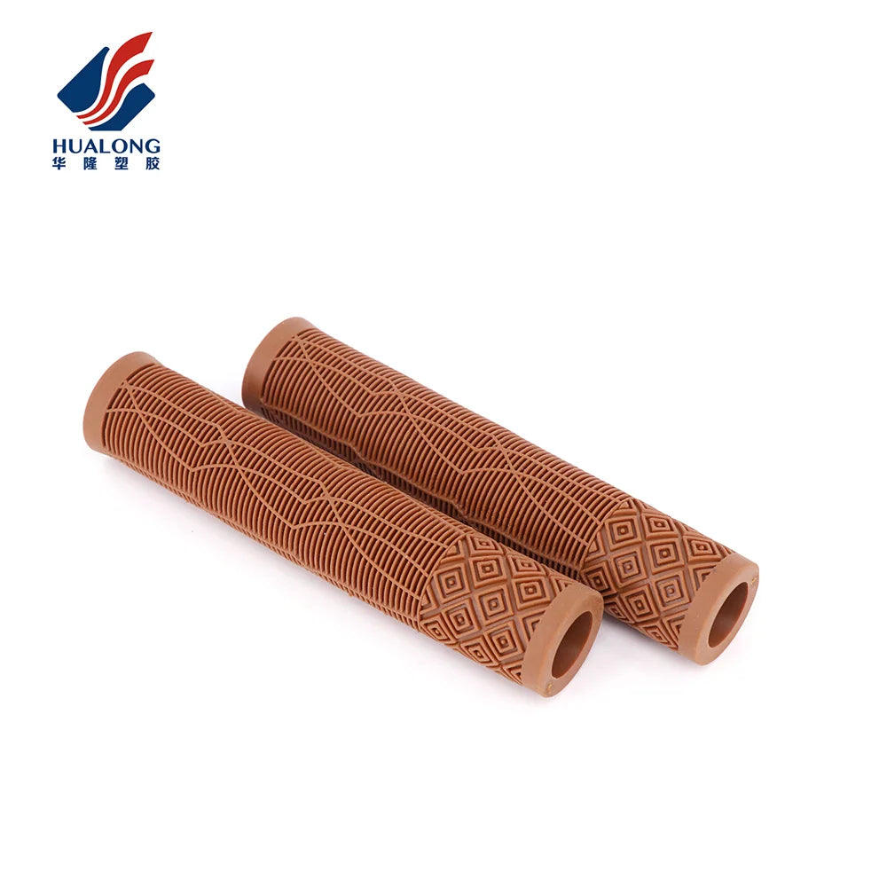 R2 HUALONG Grips Manufacture Wholesale Colorful Anti-slip Bicycle Handle Rubber TPR Grips Colorful Two-Colors Combination G132