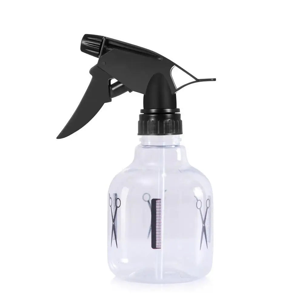250ml Empty Refillable PET Plastic Hair Mist Spray Bottle for Salon 100pcs MOQ Screen Printing