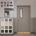 American Approve School Door Wood Interiors 20 45 60 Minutes Fire Rated Door Classroom Door with Window