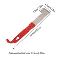 Apiculture Stainless Steel Red J Hook Scraper Bee Hive Tool Cleaning Honey Spatula Knife