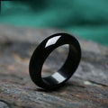 Anillos Para Hombre 2022 Natural Stone Jade Finger Rings  Women Hand Carved Jades Agates  Jadeite Amulet Real Black Stone Ring