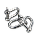 Shape Anchor Shackle D-type Shackle Hardware Rigging Silver Stainless Steel Polished European Type High Strength Bolt Type Bow