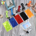 Pvc Clear Mini Money Wallet Card Holder Transparent Women Purse Ladies Purse Wallet With  Lanyard