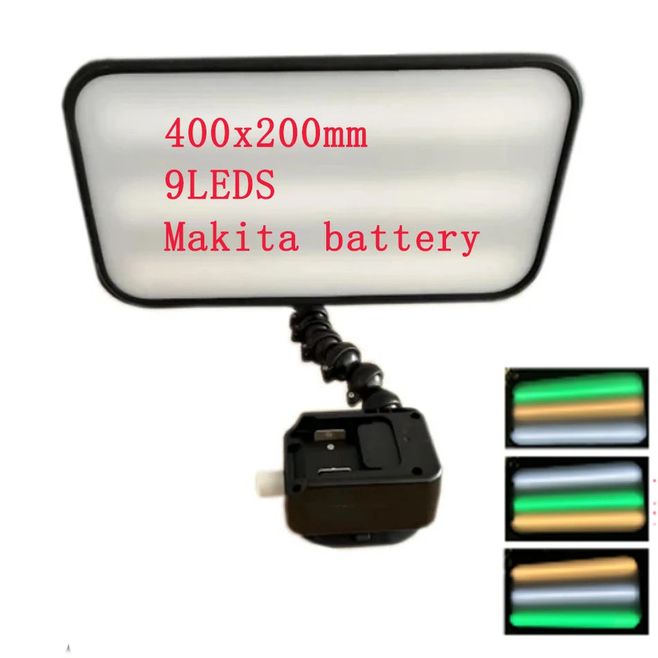 Without Battery  Support Cordless 18v  Battery Wireless Dent Lamp With 9 Led Lamp Adjustable Car Repair Tools  Dent Lamp
