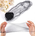 Leeons Nylon Dancing Hairnet Elastic Mesh Wig Net Disposable Nylon Hairnet Invisible Hair Net for Wigs Hair Bun Hair Styling