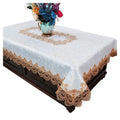 Luxurious Lace Polyester Table Cloth Jacquard Weave Chair Set for Party Banquet Home