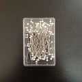 10000pcs/box Simple White Glass Ball Head Sewing Pins for Hand Knitting & Hand Sewing 2.5x35mm 0.4mm Dressmaker Pins