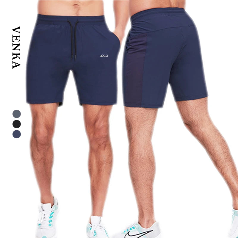 Wholesale Custom Men Fitness Clothing Drawstring Nylon Loose Breathable Pants With Pockets Jogging Basketball Gym Workout Shorts