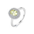 925 Sterling Silver White Gold Plated 5A Cubic Zircon New Fashion Gemstone Diamond Ring for Women