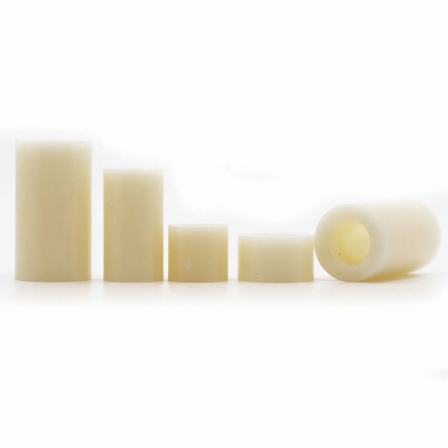M3 M4 M5 M6 M8 White Nylon Non-Threaded Spacer ABS Round Hollow Standoff Washer PCB Board Screw Bolt OD7mm-14mm