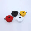 Miniature Alloy Panci Set 1/12 Scale Miniature Dollhouse Pot Mini Pots Kitchen Toy Accessories