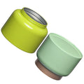 108*108*H85mm Custom Logo Printing Round Empty Tea Tin Can Coffee Metal Tin Can With Screw Cap Sealed Tin Can for Food Packaging