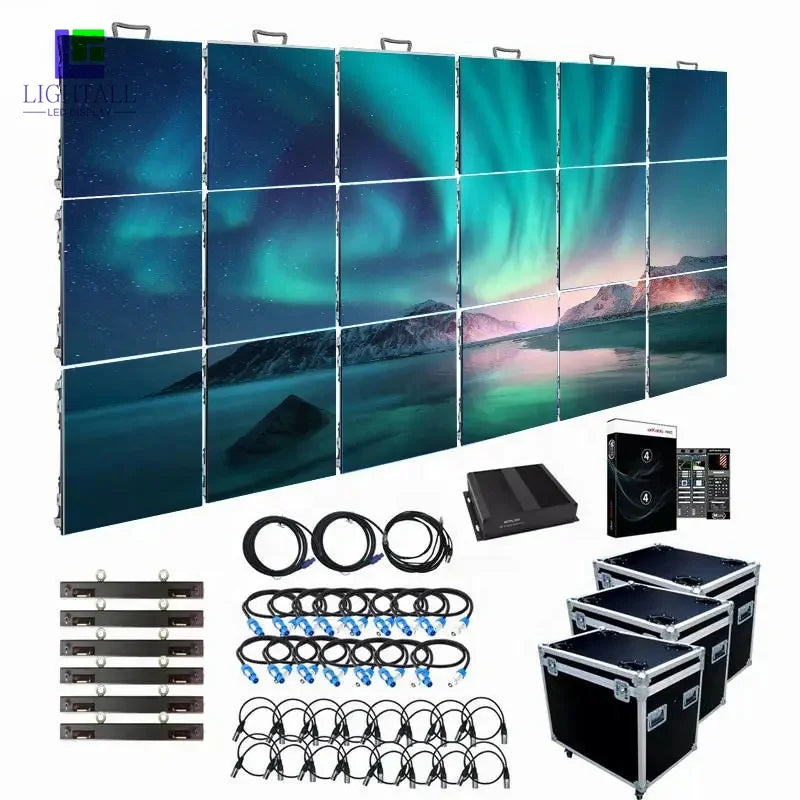 P3 P3.91 P4.8 Outdoor Rental Led Screen Display Video Wall Panel Outdoor Indoor Screen Display Stand for Events