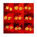 E-10218 Luxury Earrings Women 24K Gold Plated Stainless Steel Hoop Earring Gold Plated Earrings