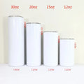 Sublimation 15/20/30oz 304 Stainless Steel Vacuum Insulated Tumbler Straw 6-12 Hours Thermal Insulation Eco-Friendly Boiling