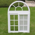 New Design Soundproof Aluminum Frame Arch Window Sliding with Grill Design with Screen