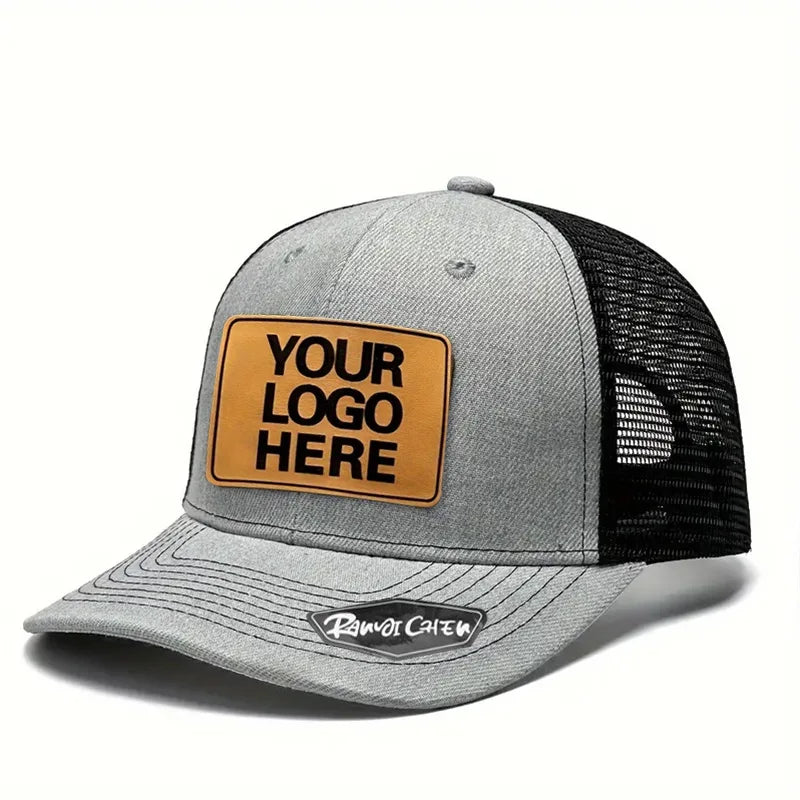 Custom Embroidery Leather Patch Mesh Sports Caps Baseball 6 Panel Richardson 112/115 Trucker Hats Outdoor
