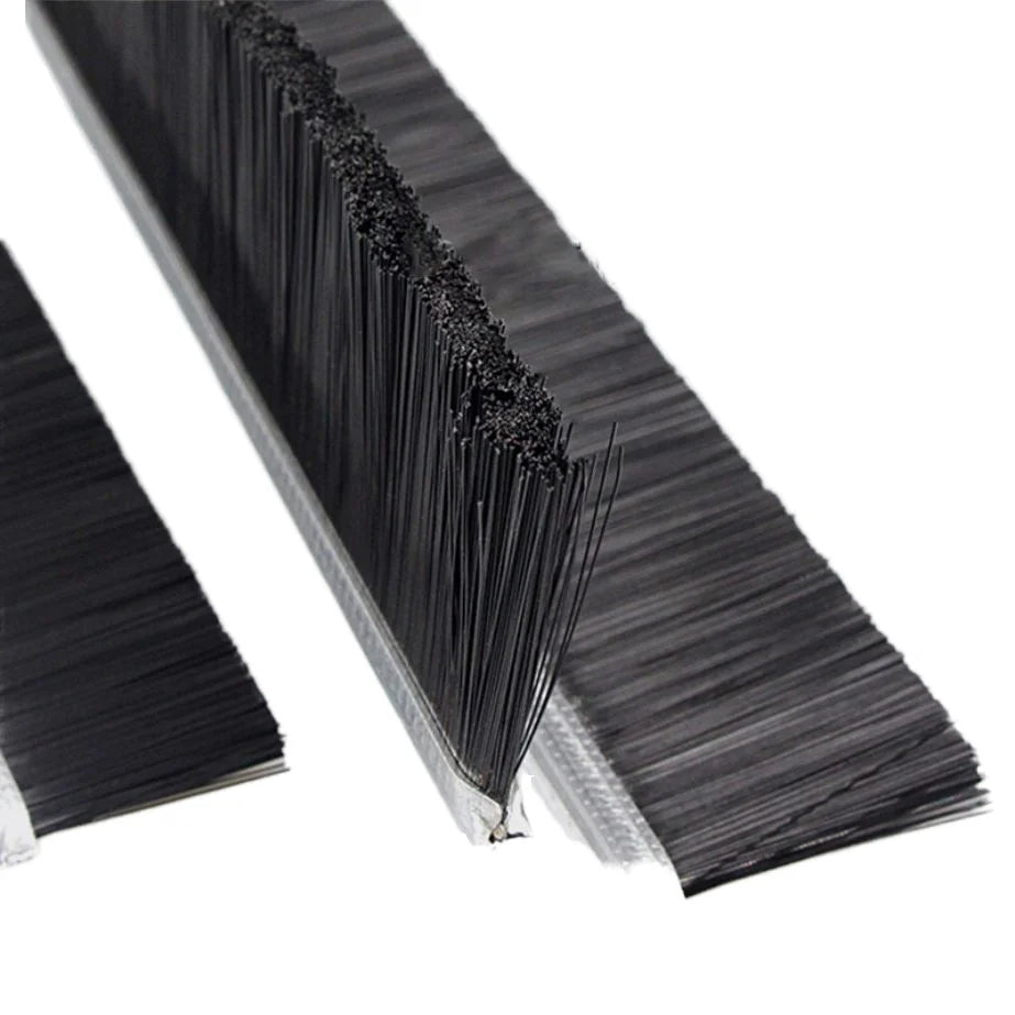 High-Durability Abrasion-Resistant Industrial Cleaning Brushes Customizable Nylon Strip Steel Wire Door Sweep Brushes OEM