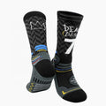 LINGTU JCB 5507 Jacquard Logo Sports Socks for Men Comfortable Non-Slip Basketball Socks Custom Athletes Socks