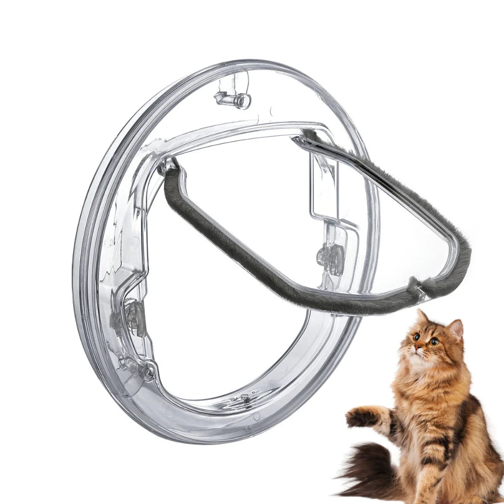 Modern 4-Way Locking Automatic Cotton Cartoon Pet Door Flap for Rabbits with Contemporary Design