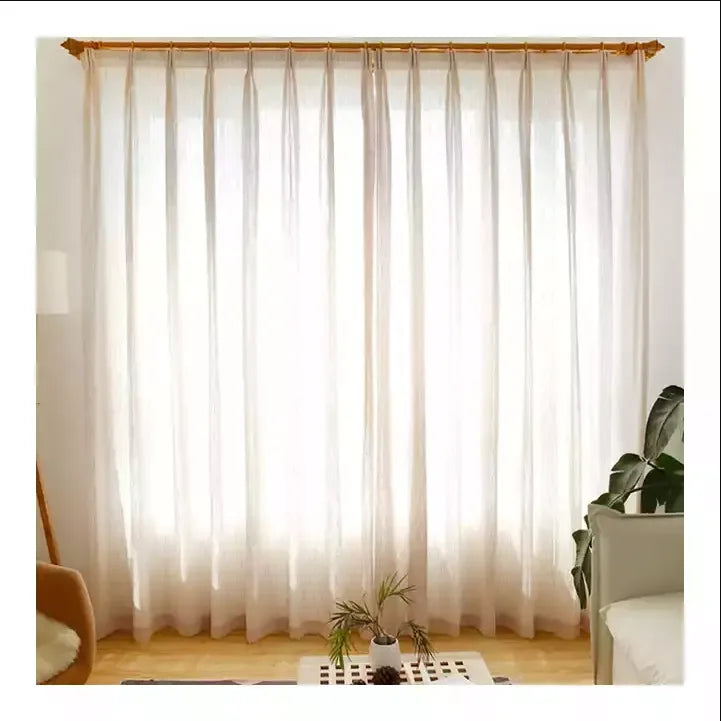Innermor Luxury Contemporary Burn Out Tulle Curtains 100% Polyester Translucent for Living Room Kitchen Bedroom Windows