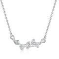 925 Sterling Silver Ginkgo Leaf Necklaces Pendants for Women Hot Fashion Jewelry