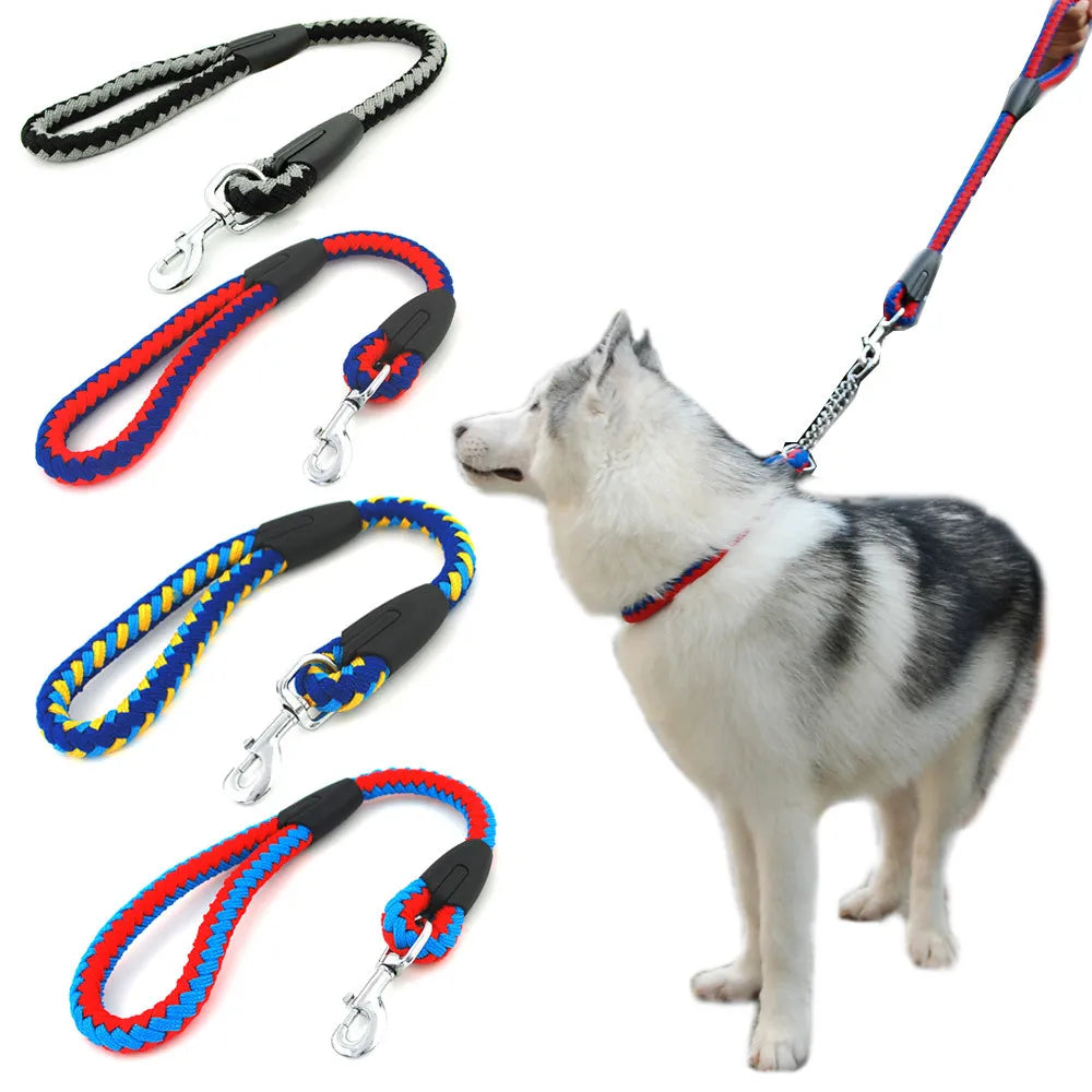 Strong Braided Rope Pet Dog Nylon Braided Pet Dog Rope Leash for Small Medium Large Dog