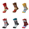 Whale Wholesale Anime Cartoon Tube Socks Daily Men Funny Sox Meia Masculina Calcetines Divertidos Socks