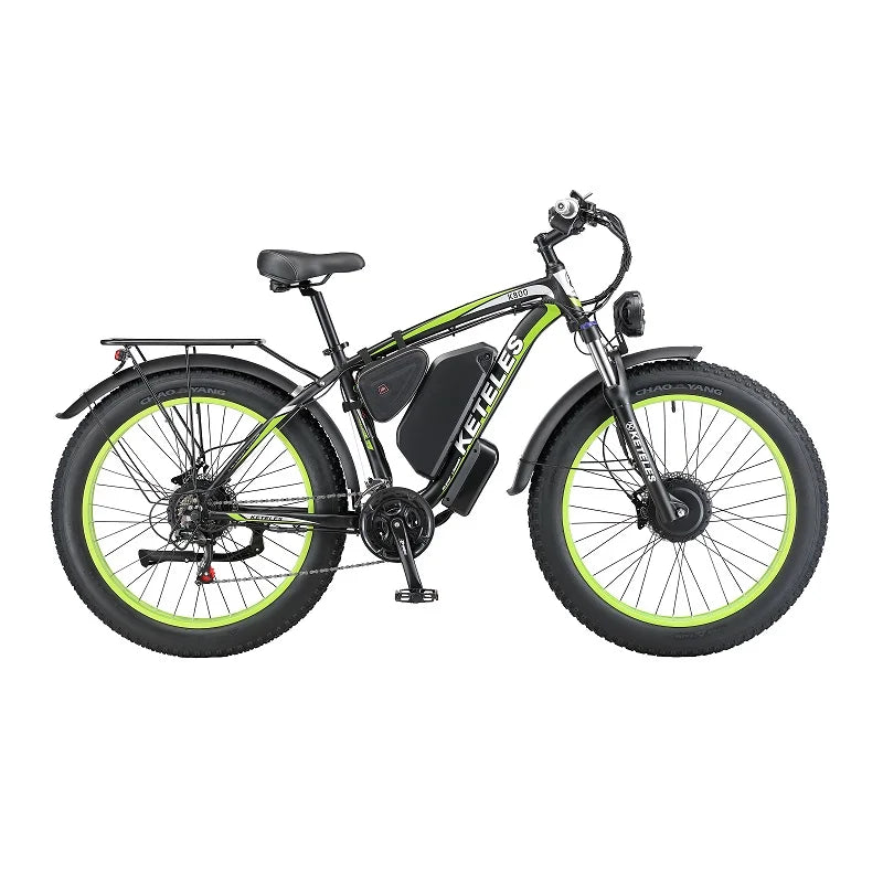 KETELES 500W 26AH Battery Dual Motor Electric Bike 48V 26\" Inch E-Bike Mountain with Fat Tire Factory Direct