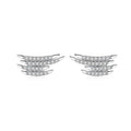 Fashion 925 Sterling Silver Geometric Line Women Simple Small Stud Earrings