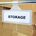 Free SampleRetail Plastic Label Holder Retail Sign PVC Clear Shelf Label Holder on Hook Price Tags Holder