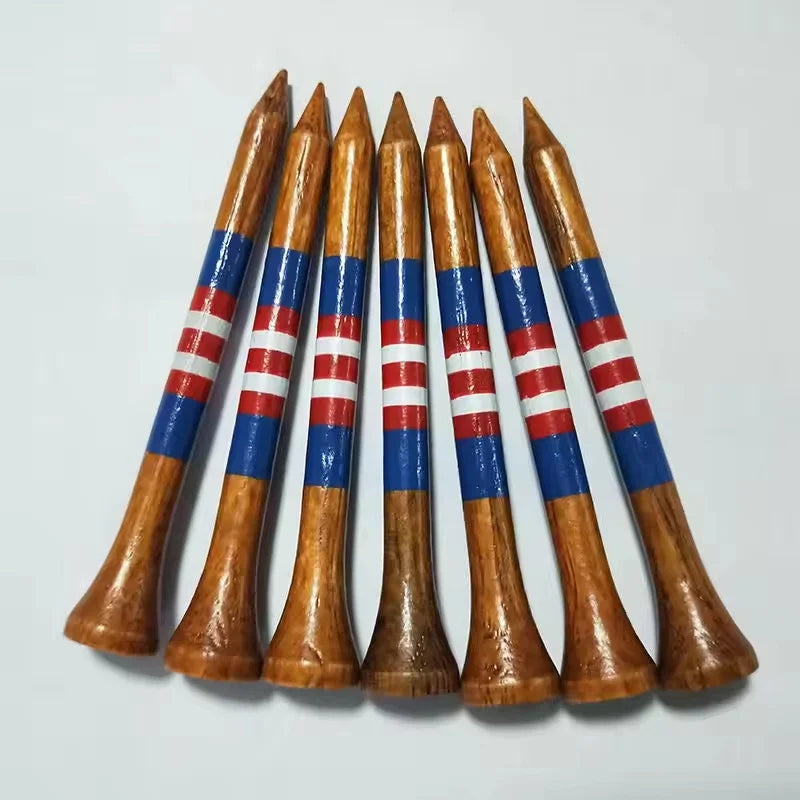 Wholesale New Bamboo/Plastic/Wooden Golf Tees QJ Golf QJ-55 Multi-Size Custom Logo Printing Golf Ball Base Support 1000pcs/bag