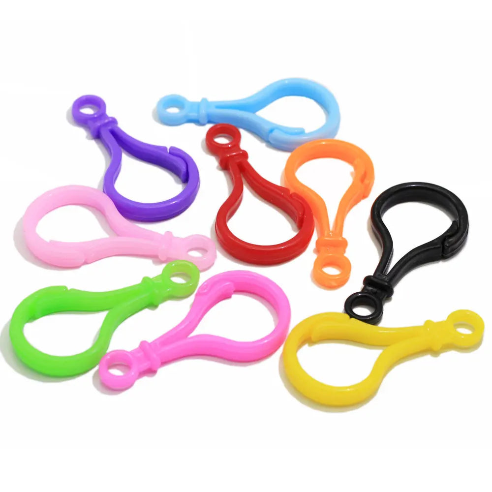 Chinese Factory Wholesale Plastic Lobster Clasps Key Ring Key Chain Clasps DIY Jewelry Finding Ornament