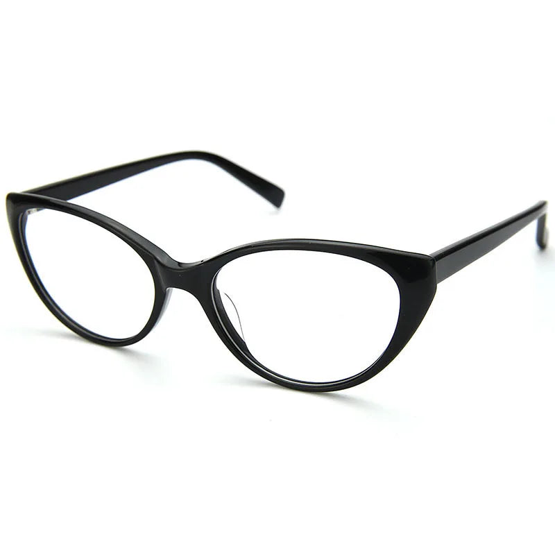 2023 Fashion Women Ultralight Acetate Oval Shaped Glasses for Ladies Optical Spectacles Ellipse Frame
