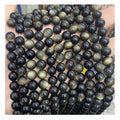 Natural Stone in Bulk Smooth Round Loose Gemstone Beads Grade 7A Natural Golden Obsidian Beads for Bracelet