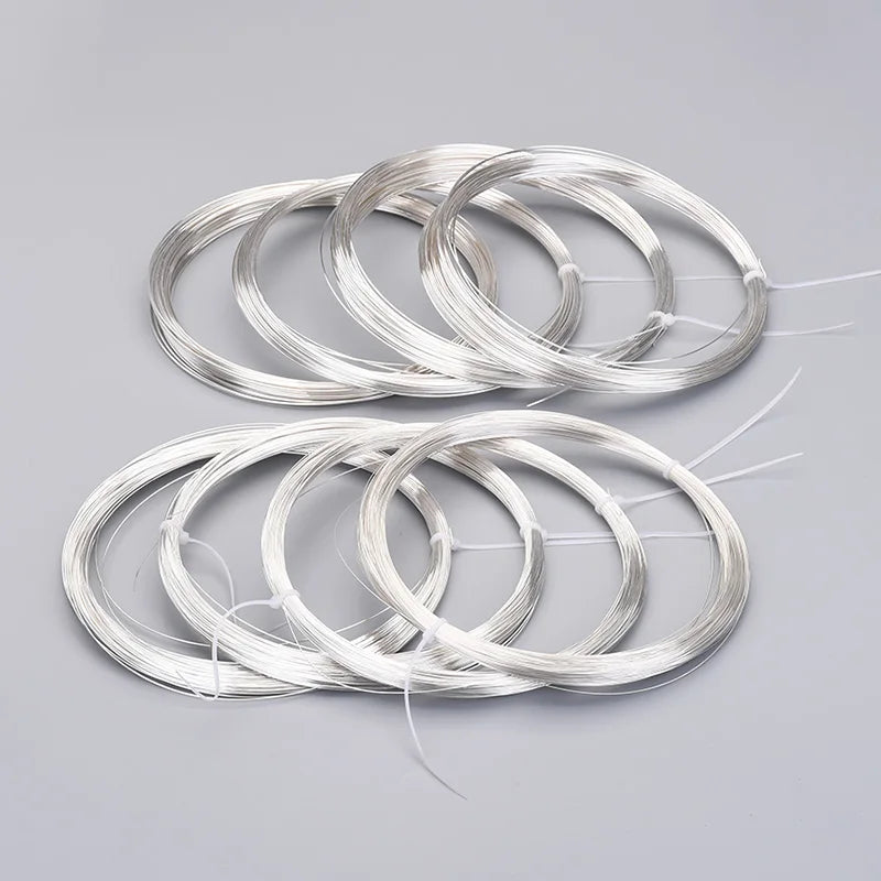 Handmade Solid 925 Sterling Silver Wire 18K Gold Plated for Fine Jewelry Making DIY Accessories Wholesale Meters & Grams