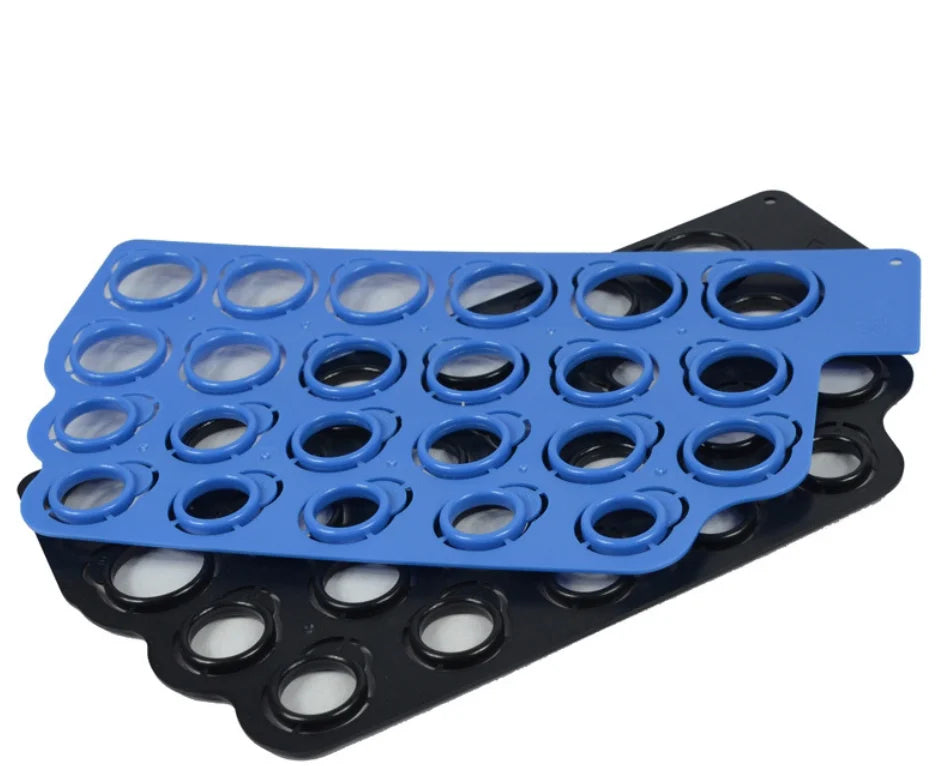 Jewelry Ring Sizer Tool US Size 23Pcs/Set Plastic Ring Measuring Template Convenient Ring Finger Sizer Gauges 2-13 Black/Blue